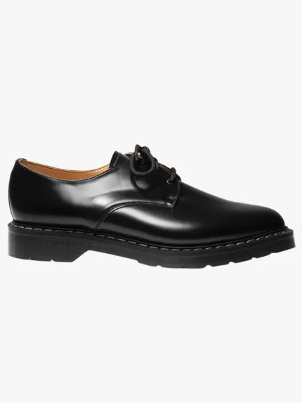 Jet Black Derbies – Gloss Leather Finish