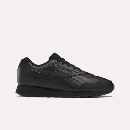 Shadow Glide – Black Leather Sneakers